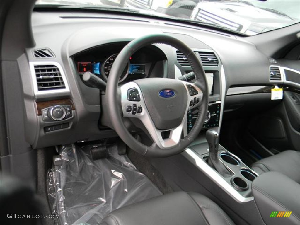 2012 Explorer Limited EcoBoost - Sterling Gray Metallic / Charcoal Black photo #12