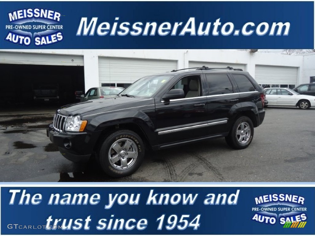 2006 Grand Cherokee Limited 4x4 - Black / Medium Slate Gray photo #1