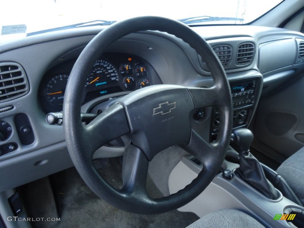 2004 Chevrolet TrailBlazer EXT LS Medium Pewter Steering Wheel Photo #58150286