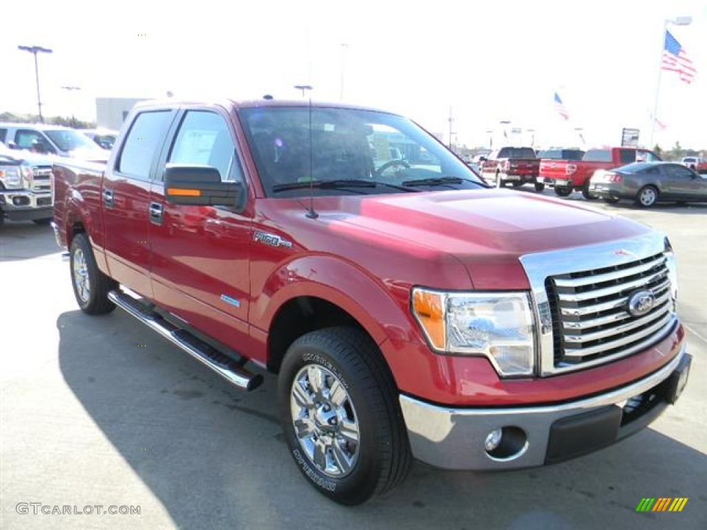Red Candy Metallic 2012 Ford F150 XLT SuperCrew Exterior Photo #58150331