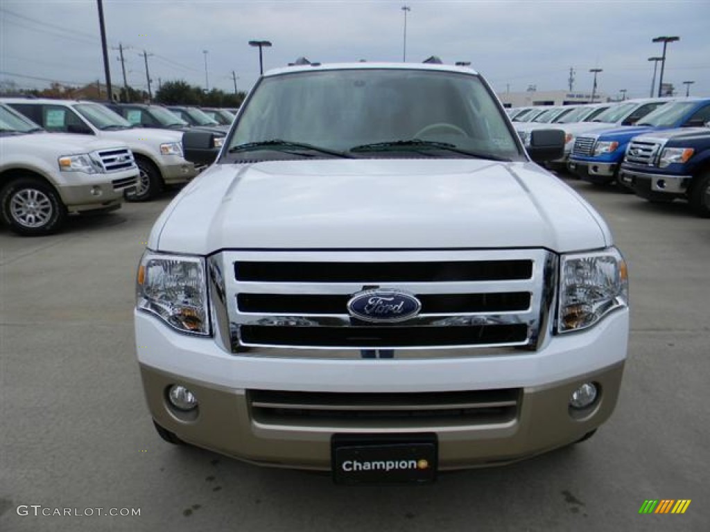 2012 Expedition XLT - Oxford White / Camel photo #2