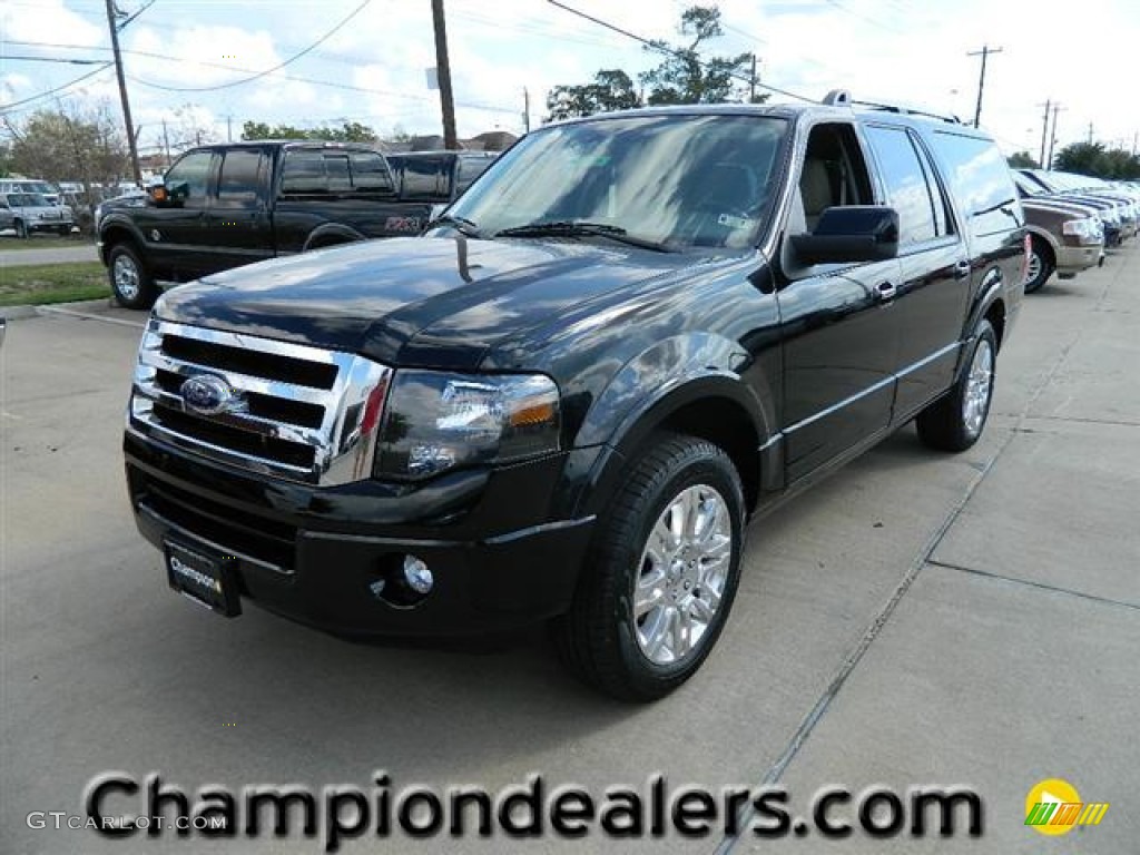 2012 Expedition EL Limited - Black / Stone photo #1