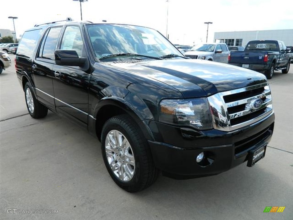 2012 Expedition EL Limited - Black / Stone photo #3
