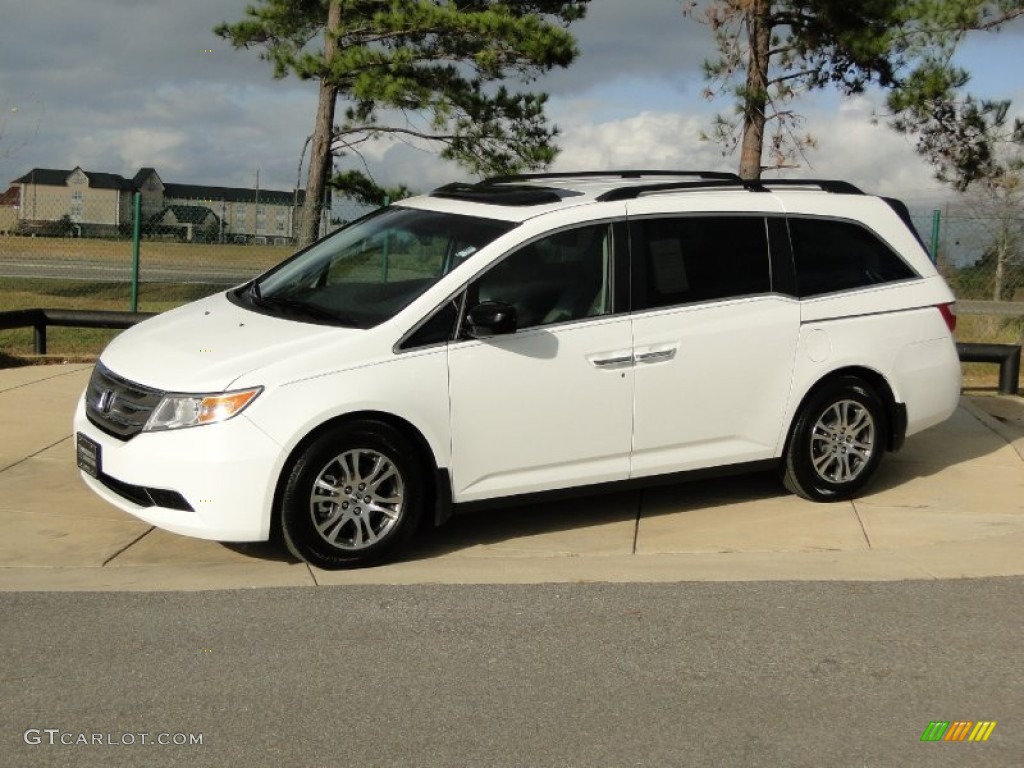 2012 Odyssey EX-L - Taffeta White / Gray photo #10
