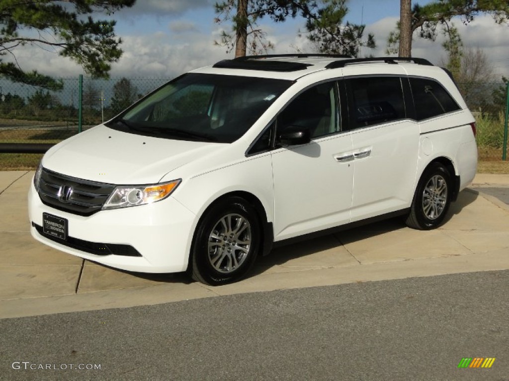 2012 Odyssey EX-L - Taffeta White / Gray photo #11