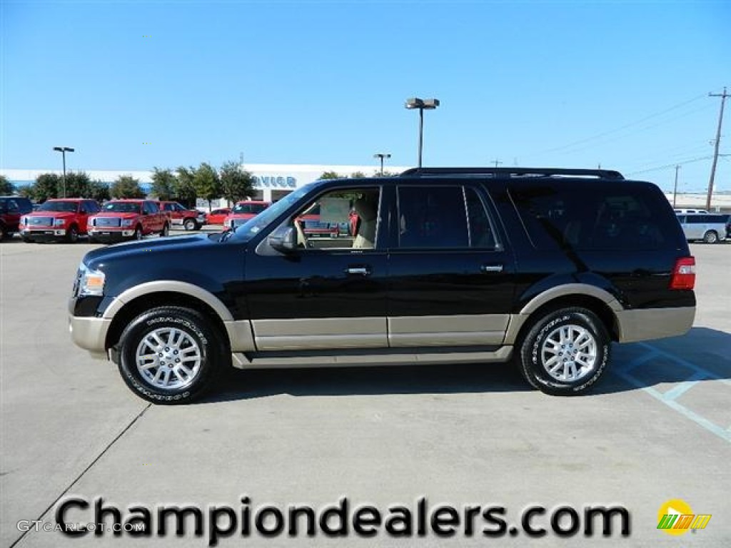 2012 Expedition EL XLT - Black / Camel photo #1