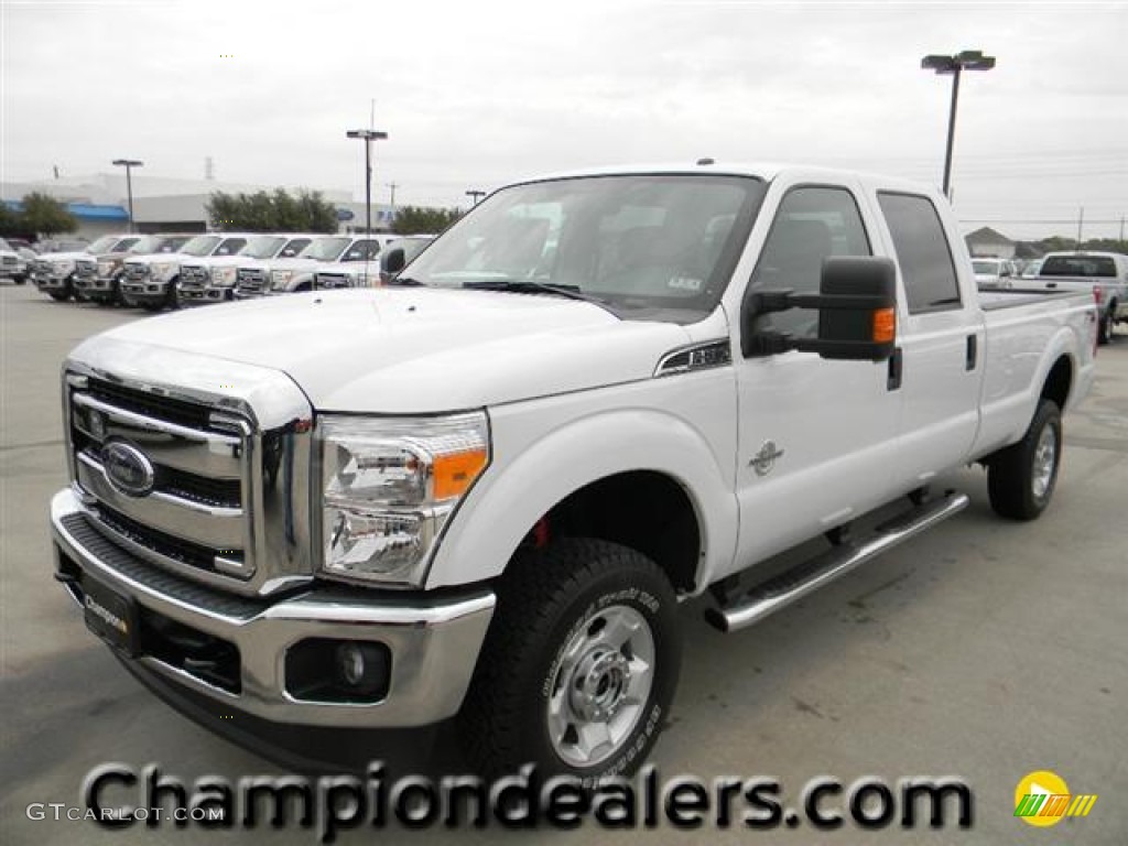 2012 F350 Super Duty XLT Crew Cab 4x4 - Oxford White / Steel photo #1