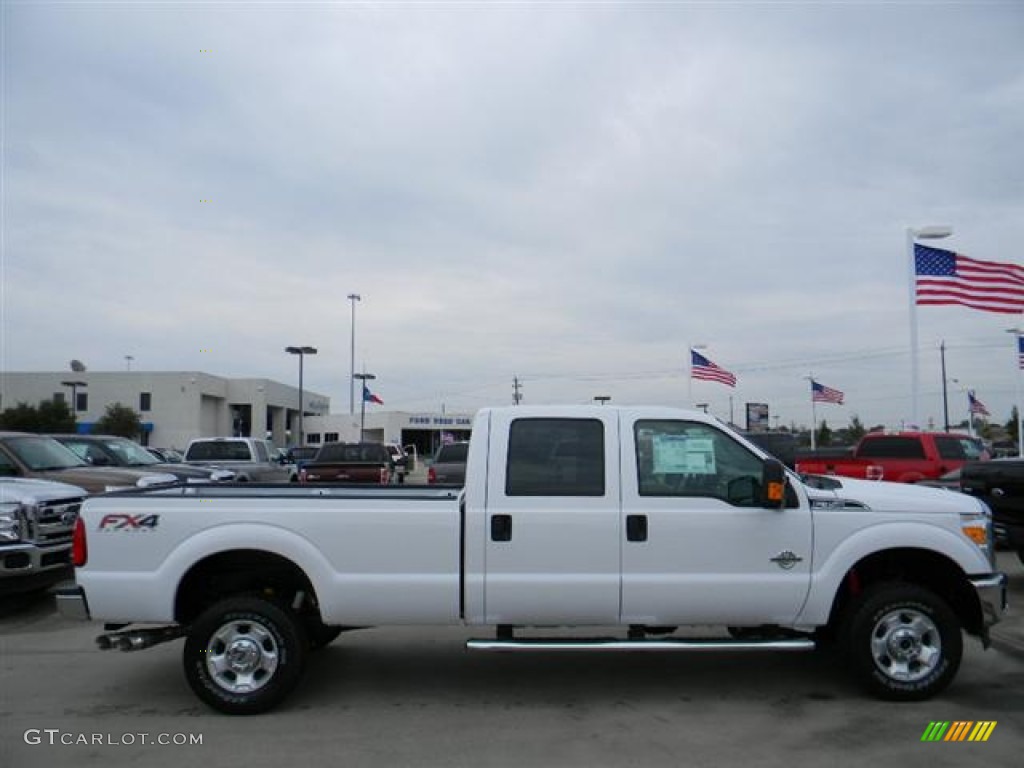 2012 F350 Super Duty XLT Crew Cab 4x4 - Oxford White / Steel photo #4