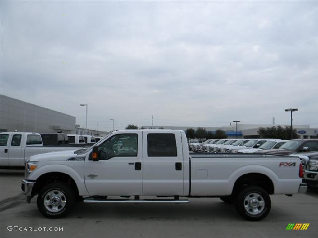 2012 F350 Super Duty XLT Crew Cab 4x4 - Oxford White / Steel photo #8
