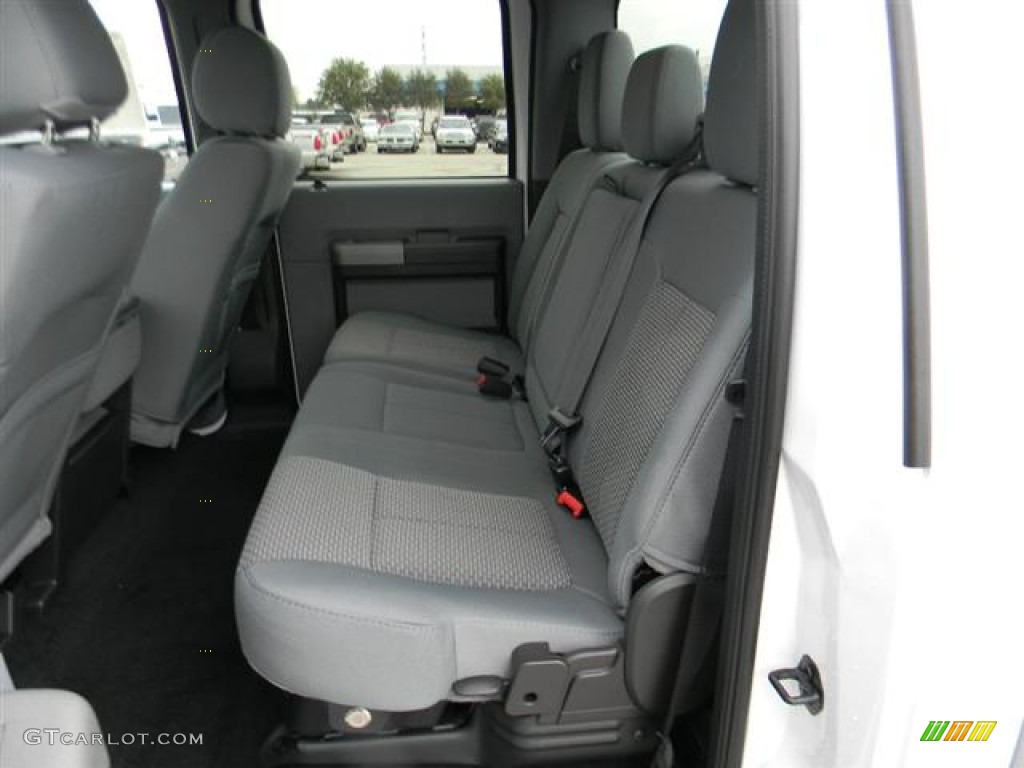 2012 F350 Super Duty XLT Crew Cab 4x4 - Oxford White / Steel photo #10