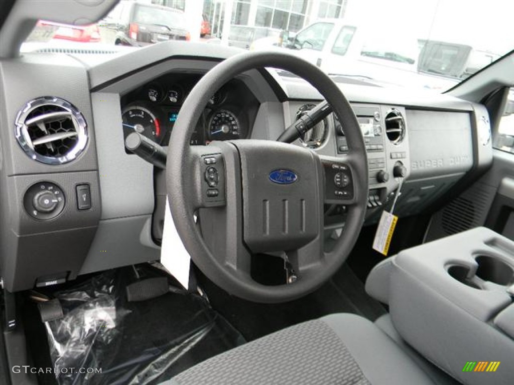 2012 F350 Super Duty XLT Crew Cab 4x4 - Oxford White / Steel photo #12