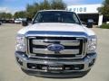 2012 White Platinum Metallic Tri-Coat Ford F350 Super Duty Lariat Crew Cab 4x4 Dually  photo #2