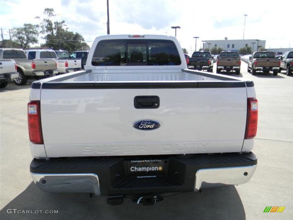 2012 F350 Super Duty Lariat Crew Cab 4x4 Dually - White Platinum Metallic Tri-Coat / Adobe photo #6