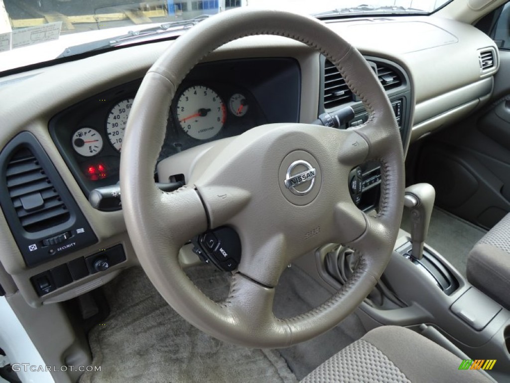 2004 Nissan Pathfinder SE 4x4 Beige Steering Wheel Photo #58153349