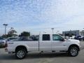 2012 White Platinum Metallic Tri-Coat Ford F350 Super Duty Lariat Crew Cab 4x4  photo #4