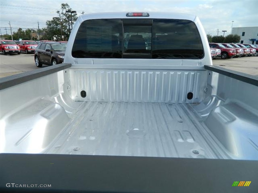 2012 F250 Super Duty Lariat Crew Cab 4x4 - Ingot Silver Metallic / Black photo #9