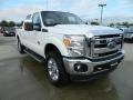 2012 Oxford White Ford F250 Super Duty Lariat Crew Cab 4x4  photo #3