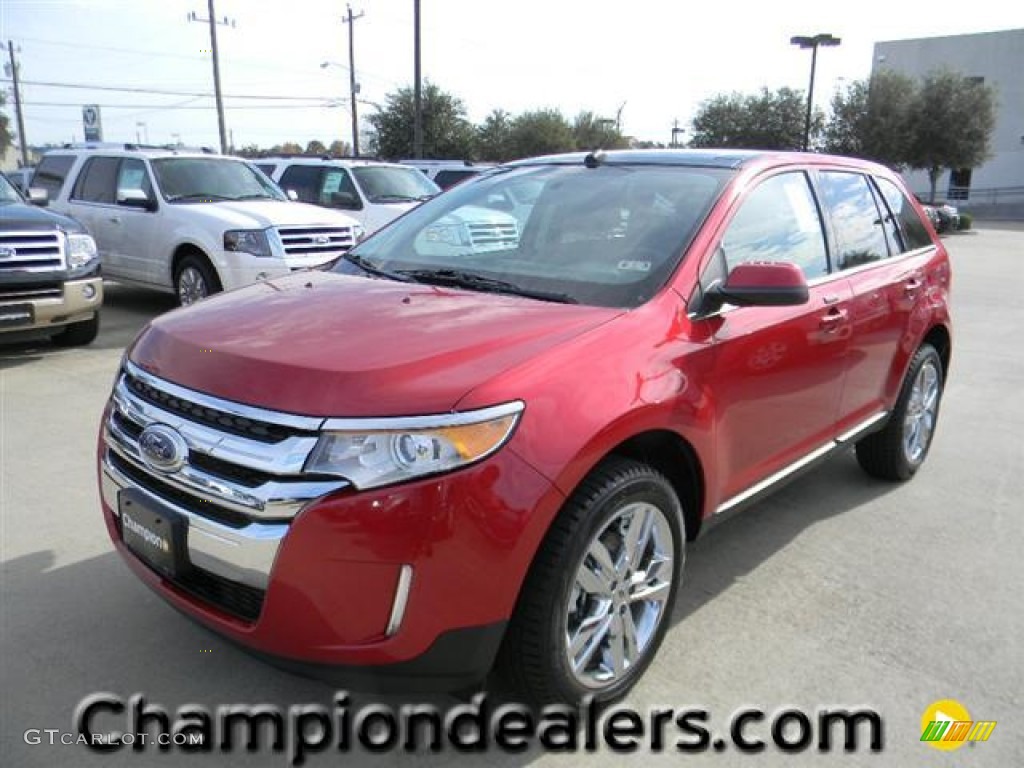 2012 Edge Limited - Red Candy Metallic / Charcoal Black photo #1