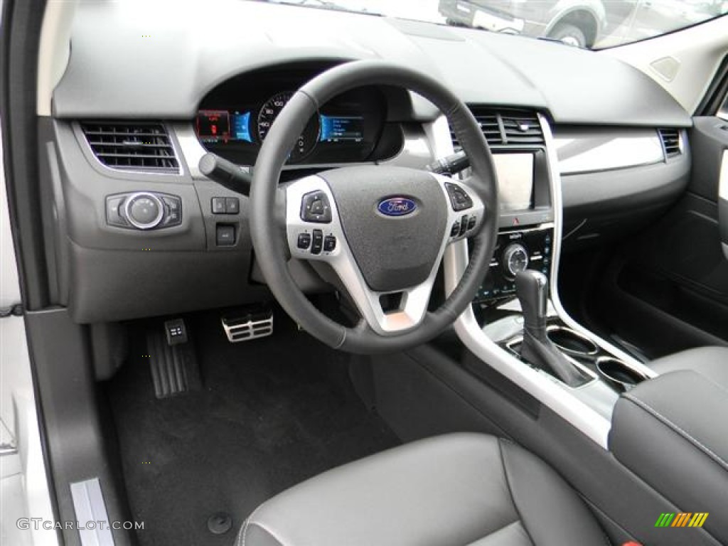 2012 Ford Edge Sport Charcoal Black/Silver Smoke Metallic Dashboard Photo #58155026