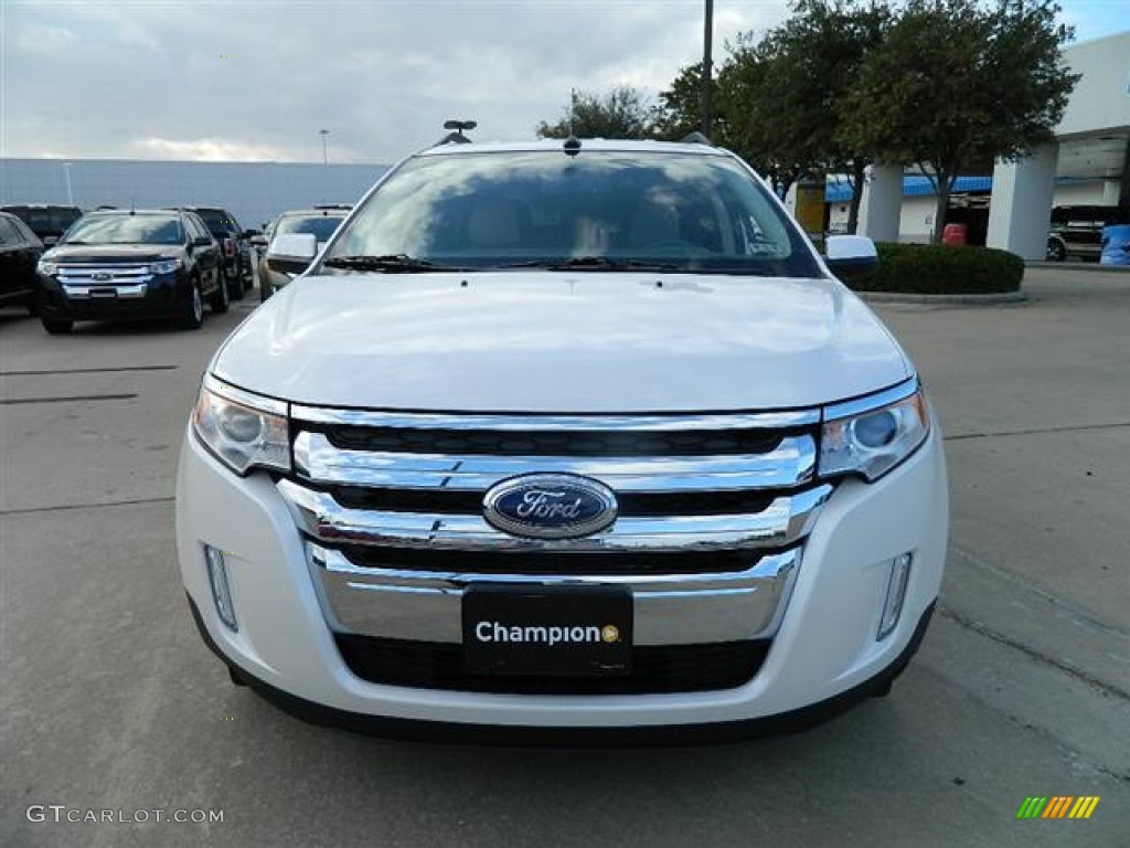 2012 Edge Limited - White Platinum Metallic Tri-Coat / Medium Light Stone photo #2