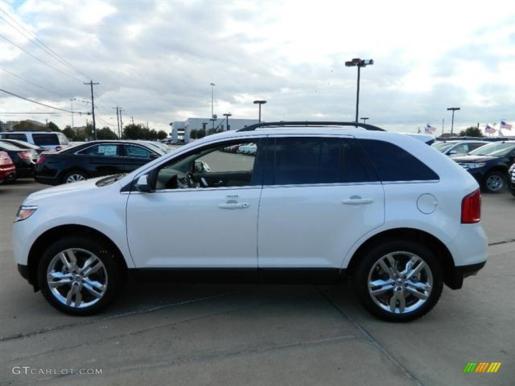 2012 Edge Limited - White Platinum Metallic Tri-Coat / Medium Light Stone photo #8
