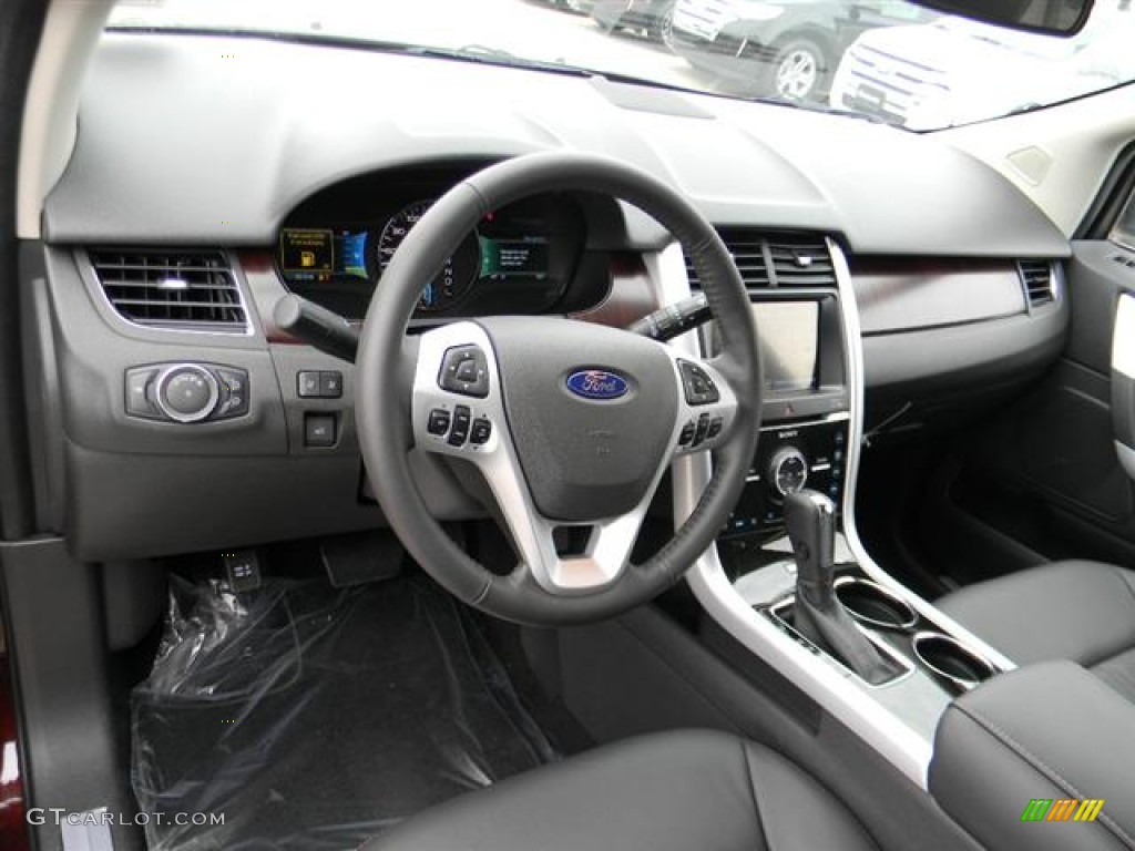 2012 Ford Edge Limited EcoBoost Charcoal Black Dashboard Photo #58155377