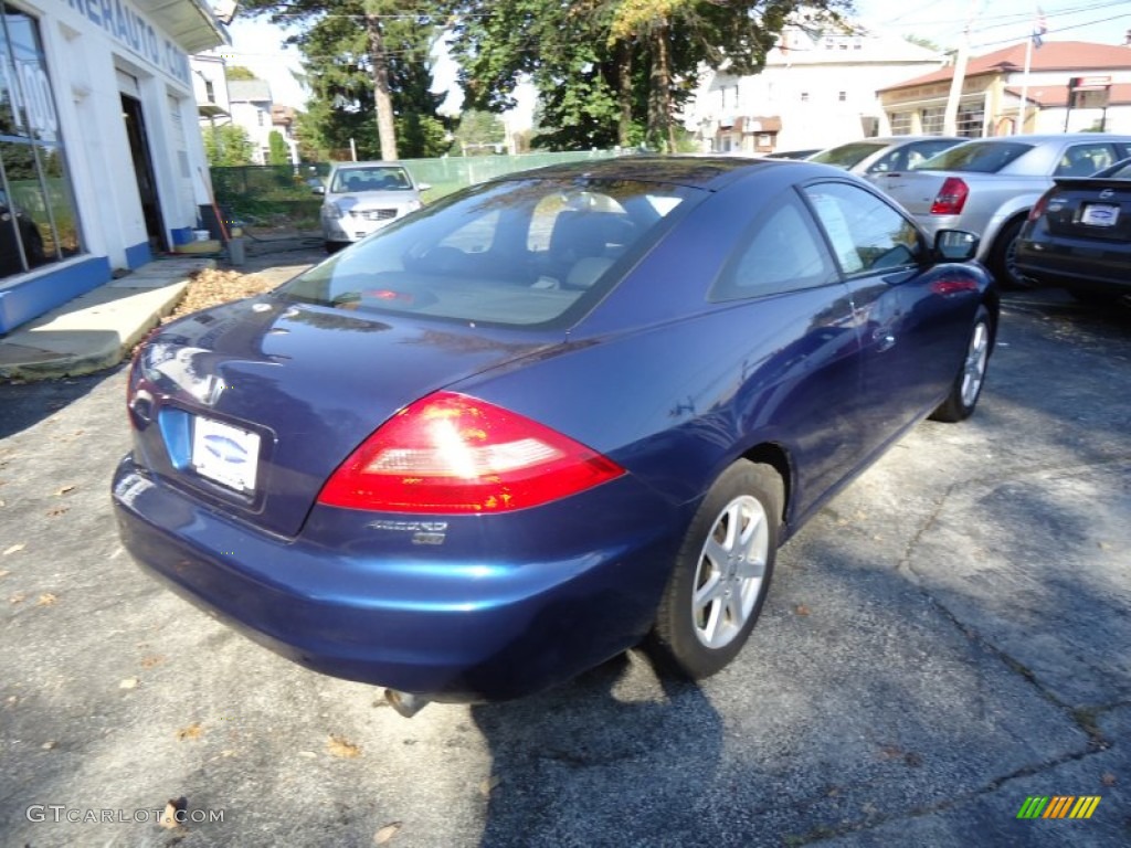 2003 Accord EX V6 Coupe - Sapphire Blue Pearl / Black photo #6