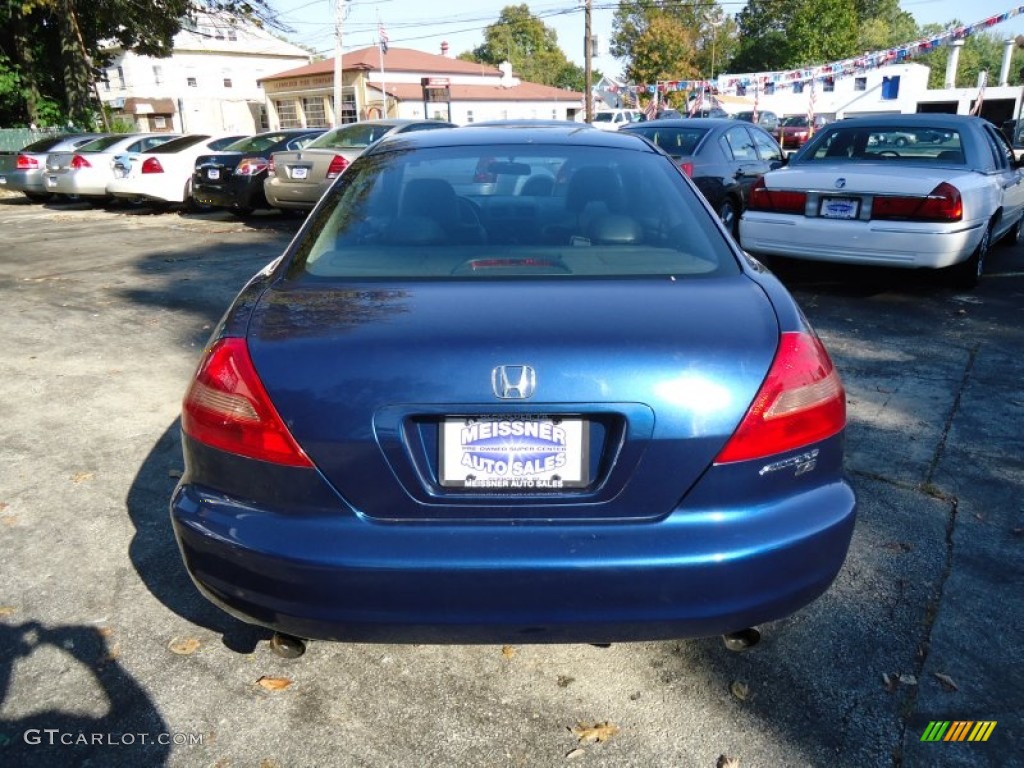2003 Accord EX V6 Coupe - Sapphire Blue Pearl / Black photo #7