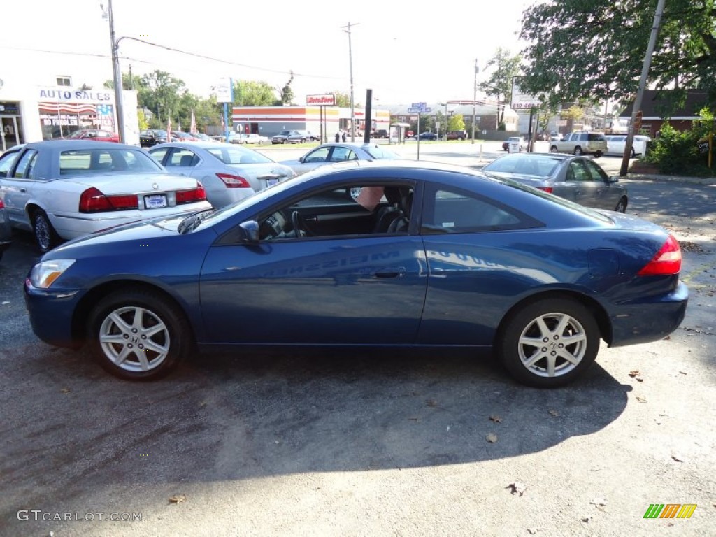 2003 Accord EX V6 Coupe - Sapphire Blue Pearl / Black photo #9