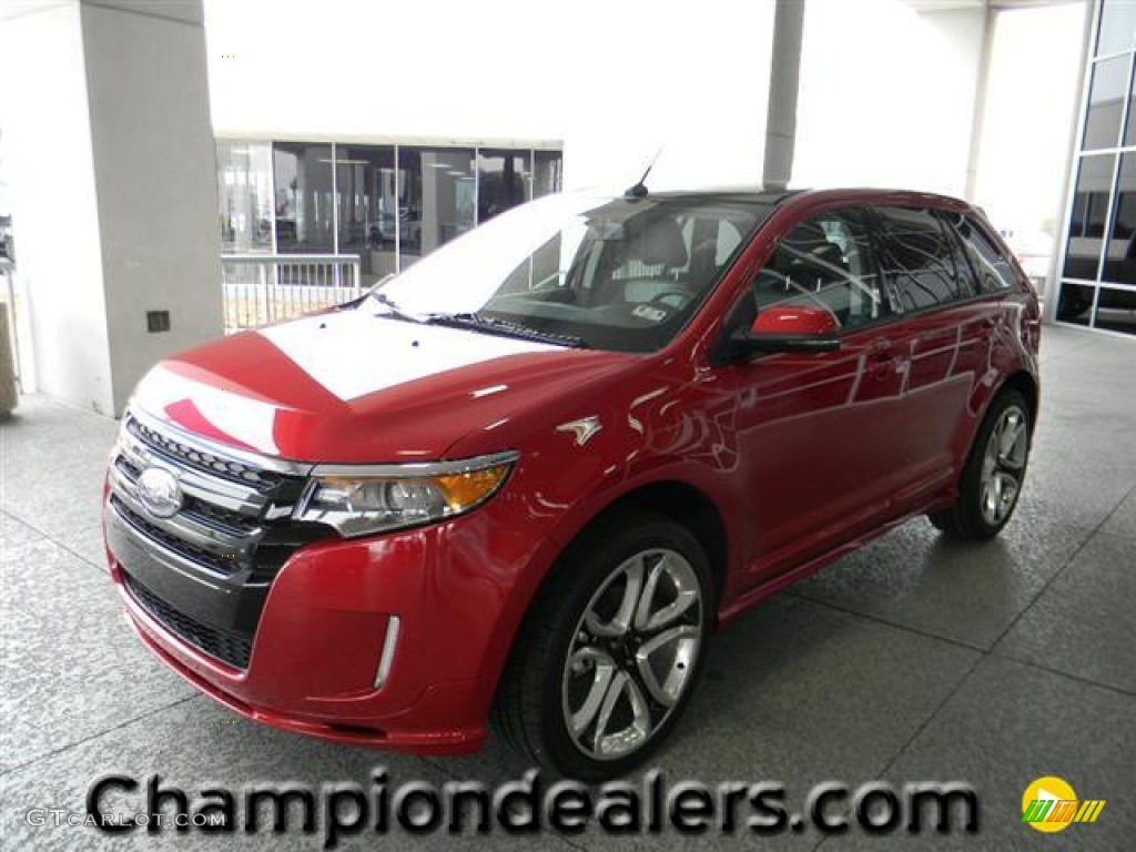 2012 Edge Sport - Red Candy Metallic / Charcoal Black/Silver Smoke Metallic photo #1