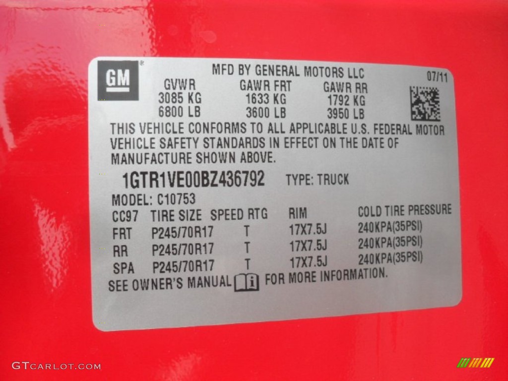 2011 Sierra 1500 SLE Extended Cab - Fire Red / Dark Titanium/Light Titanium photo #6