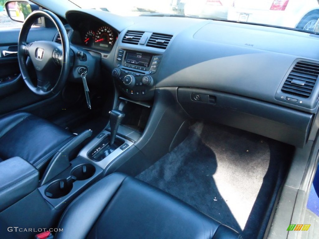 2003 Accord EX V6 Coupe - Sapphire Blue Pearl / Black photo #15