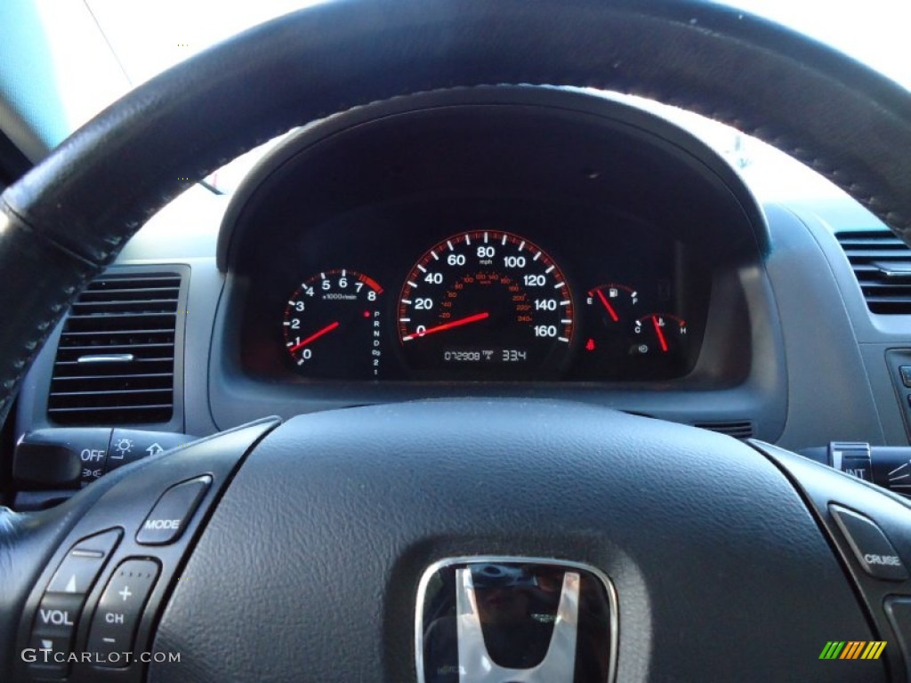 2003 Accord EX V6 Coupe - Sapphire Blue Pearl / Black photo #25