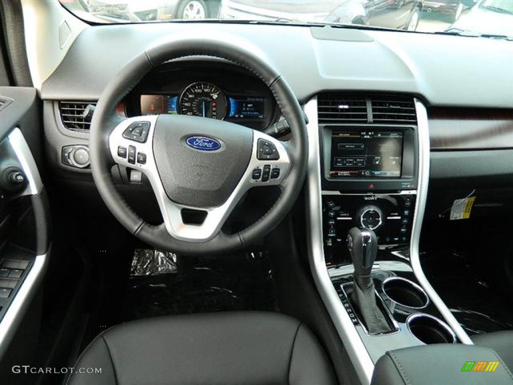 2012 Ford Edge Limited Charcoal Black Dashboard Photo #58156109