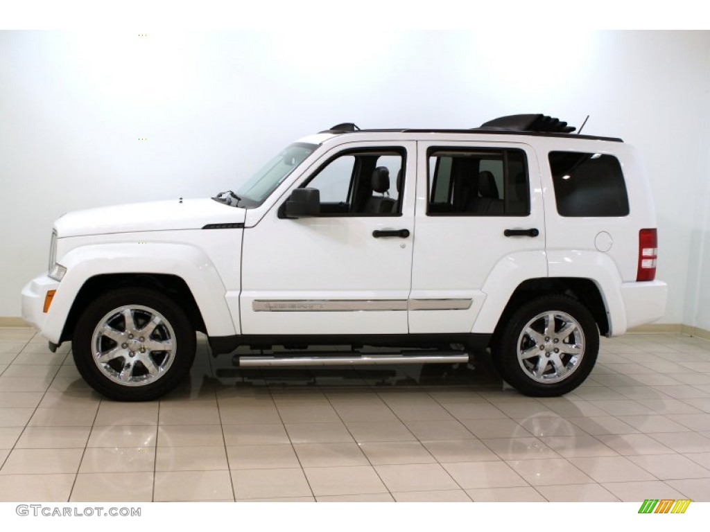 2011 Liberty Limited 4x4 - Bright White / Dark Slate Gray photo #4