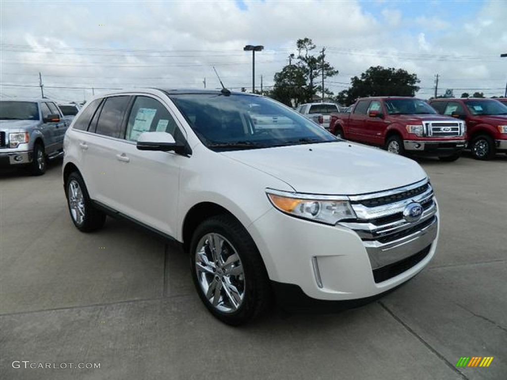 2012 Edge Limited - White Platinum Metallic Tri-Coat / Charcoal Black photo #3