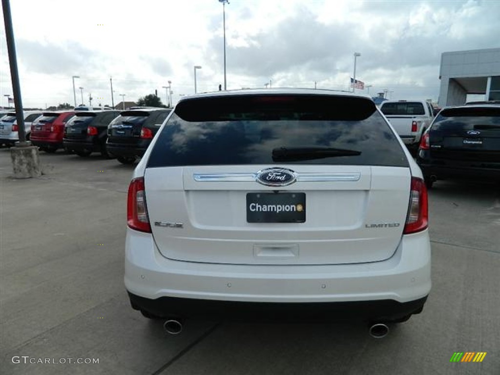 2012 Edge Limited - White Platinum Metallic Tri-Coat / Charcoal Black photo #6
