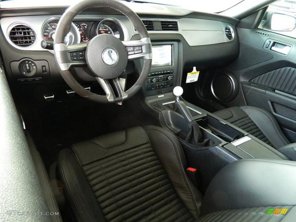 Charcoal Black Interior 2012 Ford Mustang Shelby GT500 SVT Performance Package Convertible Photo #58159313