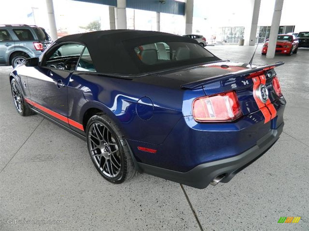 Kona Blue Metallic 2012 Ford Mustang Shelby GT500 SVT Performance Package Convertible Exterior Photo #58159411