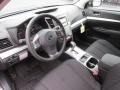 Off Black 2012 Subaru Outback 2.5i Premium Interior Color