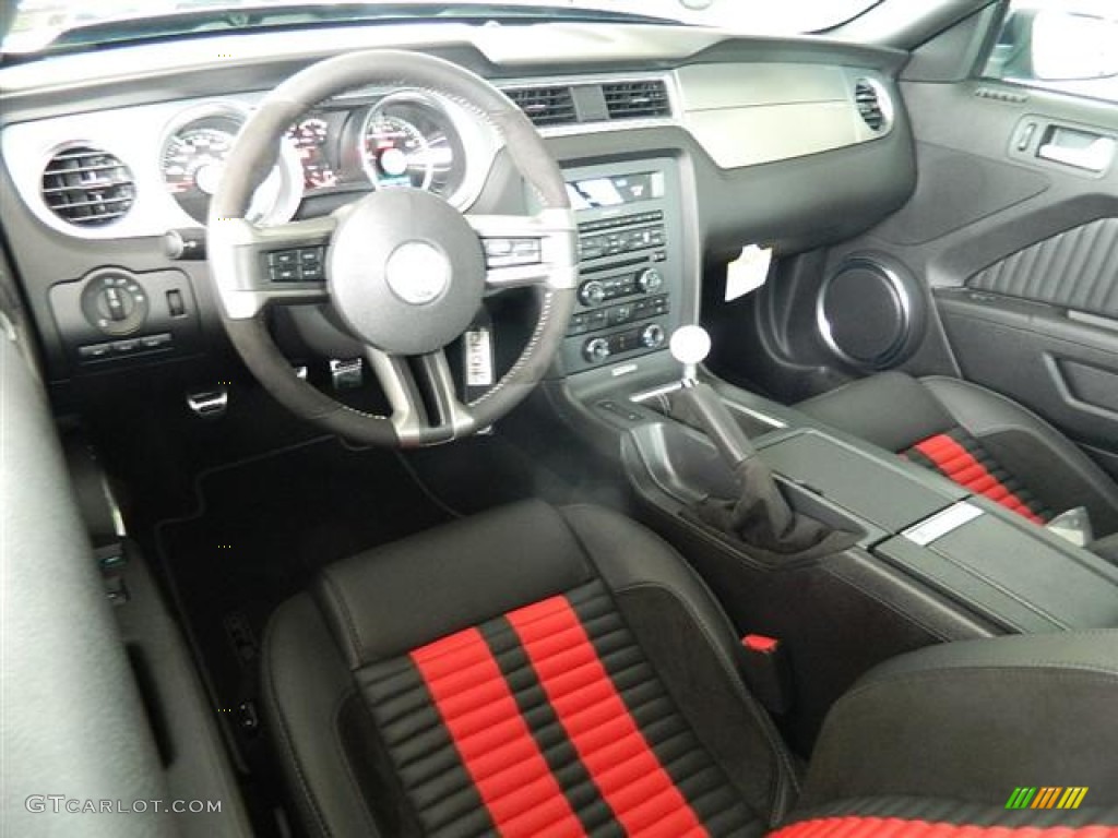 Charcoal Black/Red Interior 2012 Ford Mustang Shelby GT500 SVT Performance Package Convertible Photo #58159439