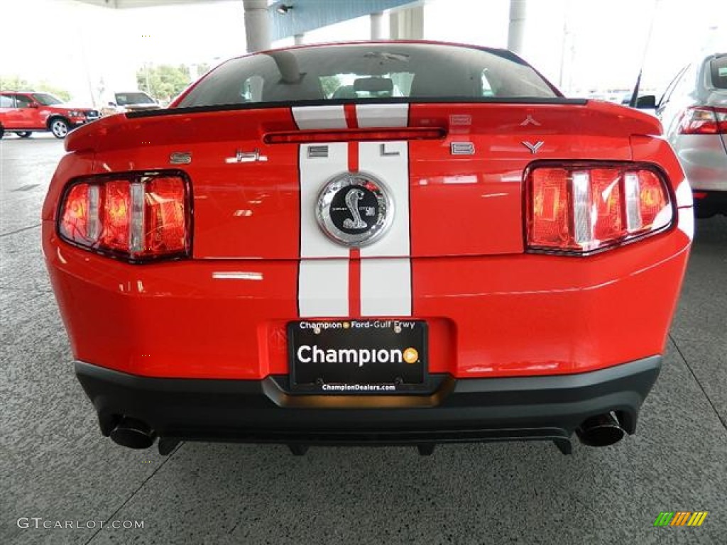 2012 Mustang Shelby GT500 SVT Performance Package Coupe - Race Red / Charcoal Black/White photo #6