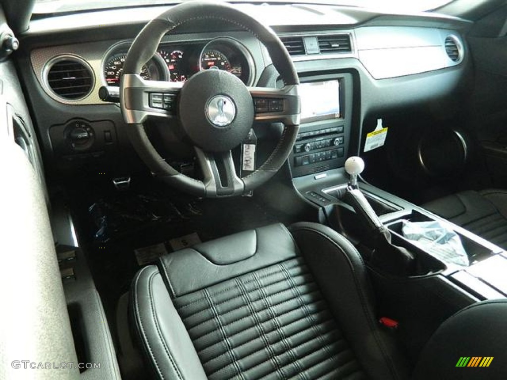 2012 Ford Mustang Shelby GT500 SVT Performance Package Convertible Charcoal Black/Black Dashboard Photo #58160090