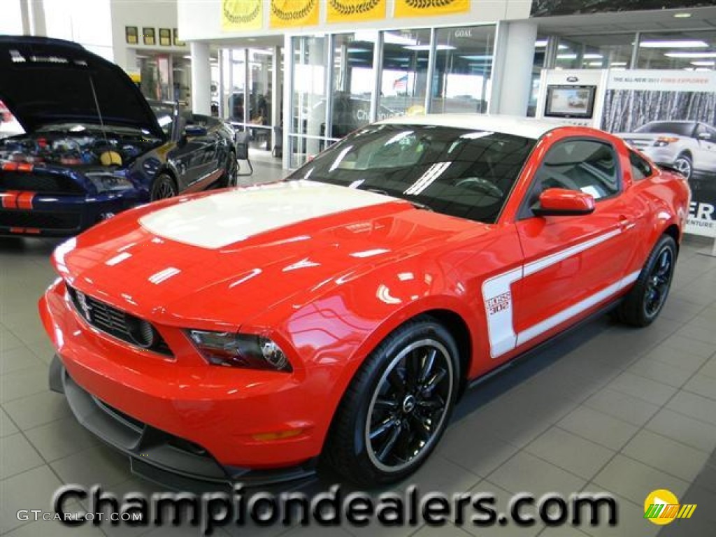 2012 Mustang Boss 302 - Race Red / Charcoal Black Recaro Sport Seats photo #1
