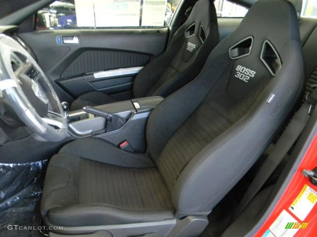 Charcoal Black Recaro Sport Seats Interior 2012 Ford Mustang Boss 302 Photo #58160294