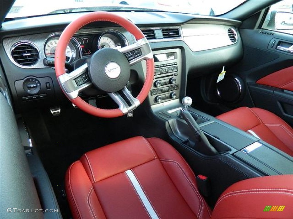 Brick Red/Cashmere Interior 2012 Ford Mustang GT Premium Coupe Photo #58160429