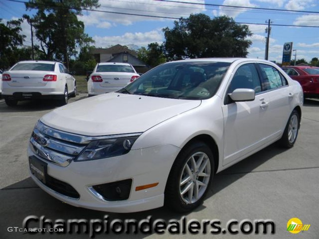 2011 Fusion SEL V6 - White Platinum Tri-Coat / Charcoal Black photo #1