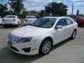 2011 White Platinum Tri-Coat Ford Fusion SEL V6  photo #8
