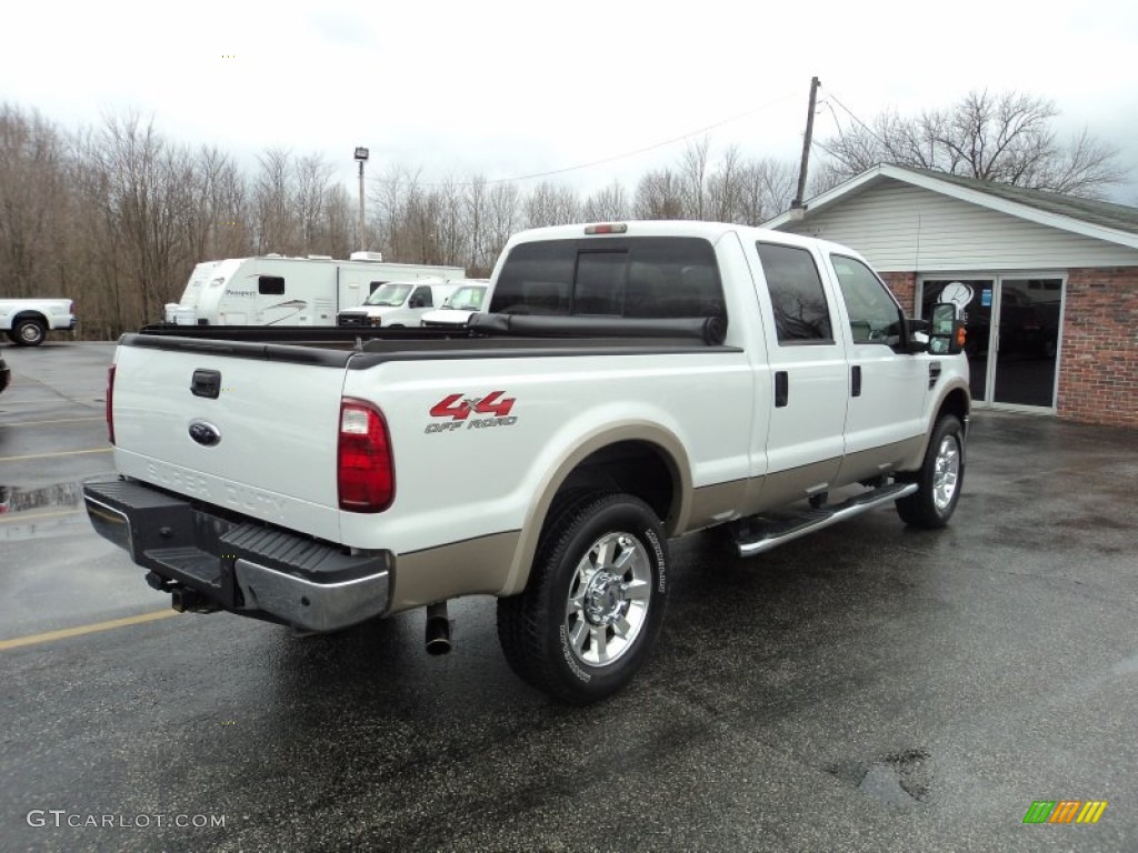 Oxford White 2008 Ford F250 Super Duty Lariat Crew Cab 4x4 Exterior Photo #58163091