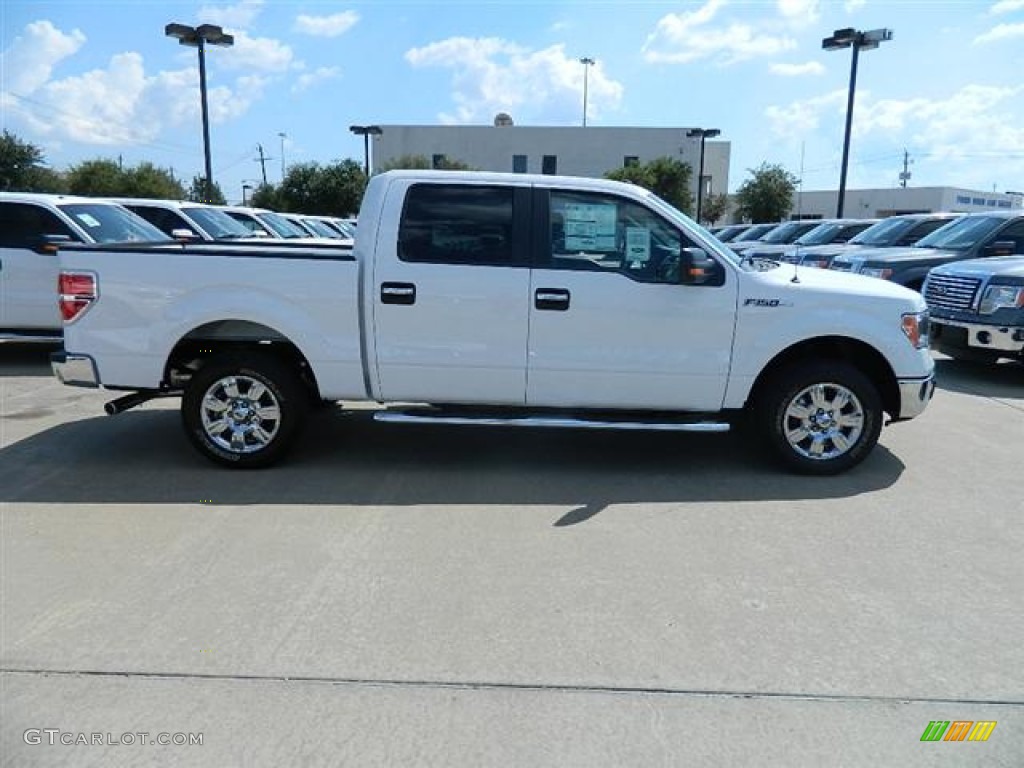 2011 F150 XLT SuperCrew - Oxford White / Steel Gray photo #3